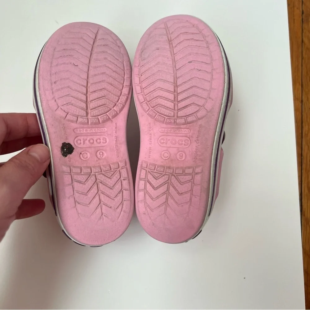 Crocs| Kids’ Bayaband Sandal Pink and Purple -Size 9